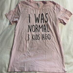 Pink Graphic Adult Shirt - size M